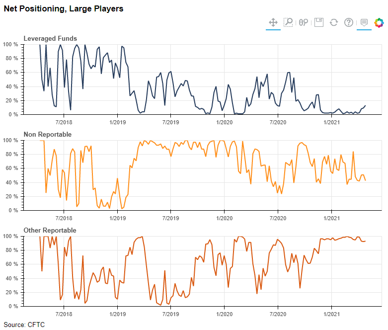 Net Positioning, Large Players
